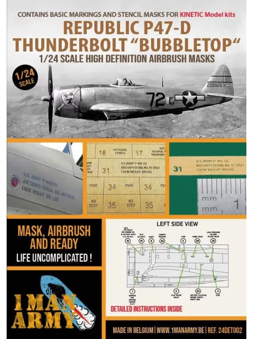 1 Man Army - P-47D Thunderbolt Bubbletop ( Kinetic)