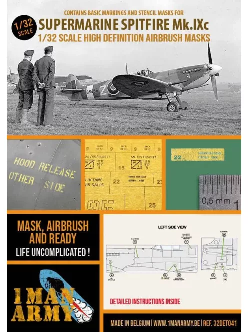 1 Man Army - Supermarine Spitfire Mk.IXc  ( Tamiya / Revell )
