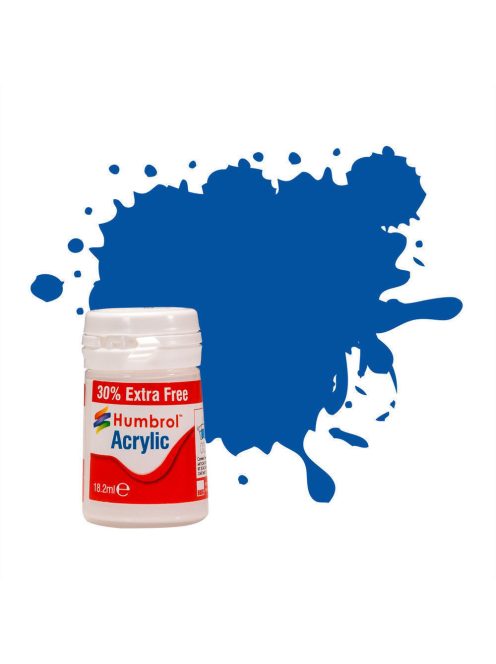 Humbrol - Humbrol Acrylic No14 French Blue Gloss 18,2 ml  (14ml plus 30% extra free)