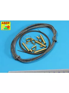  Aber Models - Tow cables & track cable with brackets used on Tiger I, King Tiger & Panther