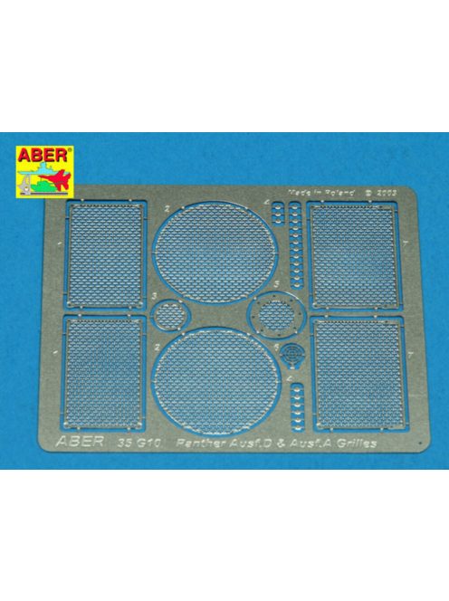 Aber Models - Grilles for Panther Ausf. A/D