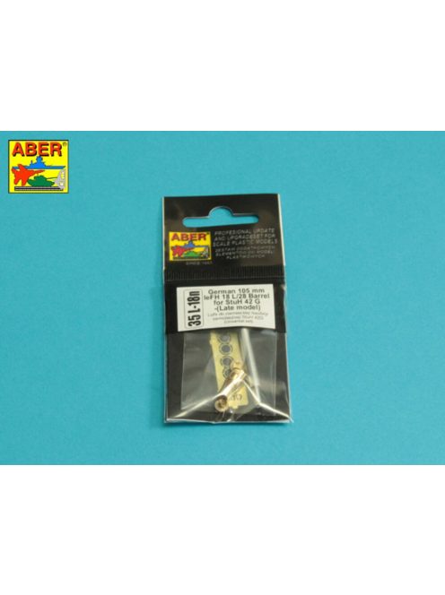 Aber Models - German 105mm leFH 18L/28 Barrel for StuH42G -(Late model)