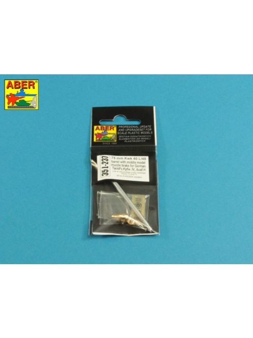 Aber Models - 75mm KwK40L/48 barrel with middle model muzzle brake for Germ.Pz.Kpfw.VI, Ausf.H