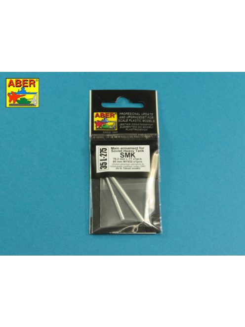 Aber Models - Main Armament for Soviet Heavy Tank SMK  1x76,2mm L-11,  1x45mm M1932,