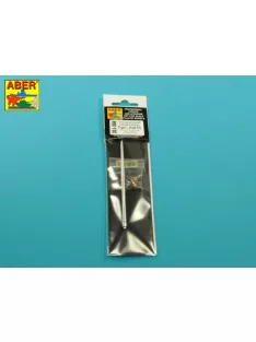   Aber Models - 7,5cm gun barrel with single baffle muzzle brake for German Tank Tiger I, Ausf.H2 (Dragon)