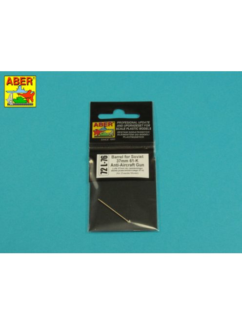 Aber Models - Barrel for Soviet 37mm 61-K Anti Aircraft Gun