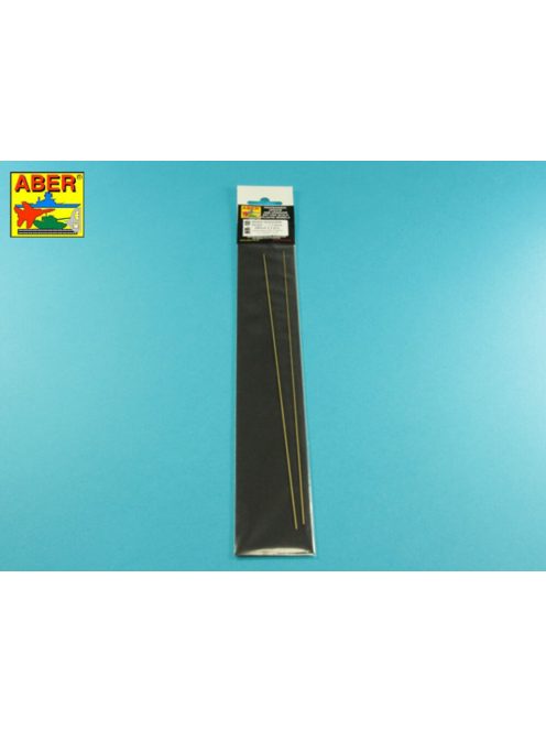 Aber Models - Brass  hexagonal rods 1,0mm length 245mm x2 pcs.