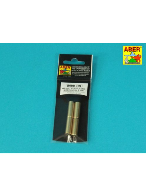 Aber Models - WEIGHT FOR PLASTIC  MODELS 25 x 9 mm x 4 pcs.