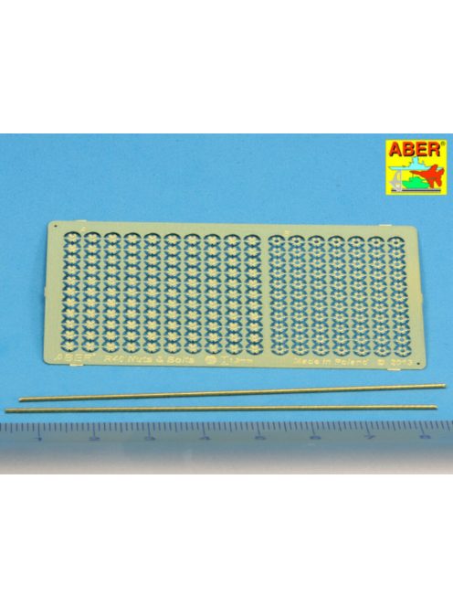 Aber Models - Hexagonal bolts & nuts 1,5mm useful for 1/16 scale