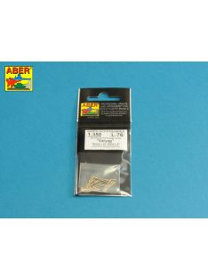   Aber Models - Barrels set for Russian Cruisier Varyag: 152mm x 12 75mm x 12 47mm x 10 37mm x 2