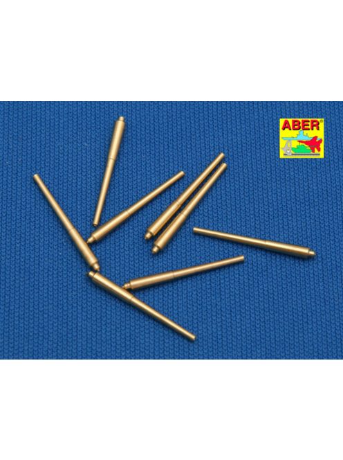 Aber Models - Set of 8 pcs 381mm long barrels for turrets without antiblast covers ships Hood