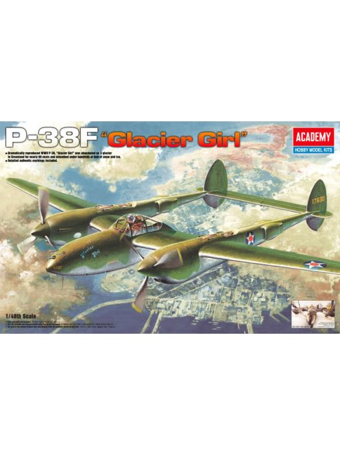 Academy -  Academy 12208 - P-38F LIGHTNING GLACIER GIRL (1:48)