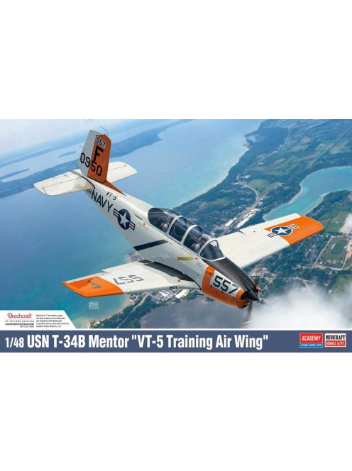 Academy - 1/48 USN T-34B Mentor "VT-5 Training Air Wing"