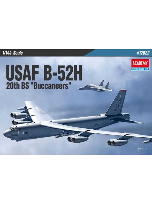 Academy - Plastikový model letadla 1/144 USAF B-52H 20th BS „Buccaneers“ - Academy