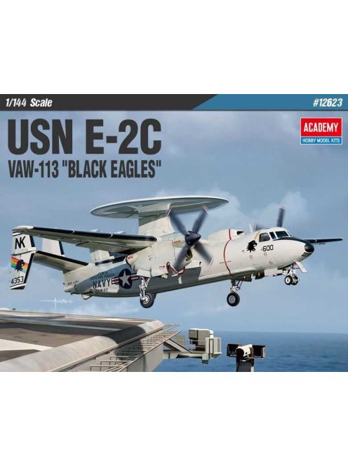 Academy - Plastikový model letadla 1/144 USN E-2C VAW-113 „BLACK EAGLES“ - Academy