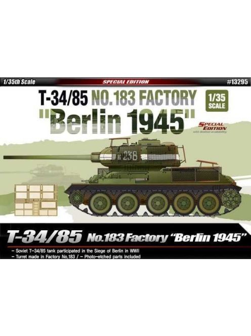 Academy -  Academy 13295 - T-34/85 No.183 Factory "Berlin 1945" (1:35)