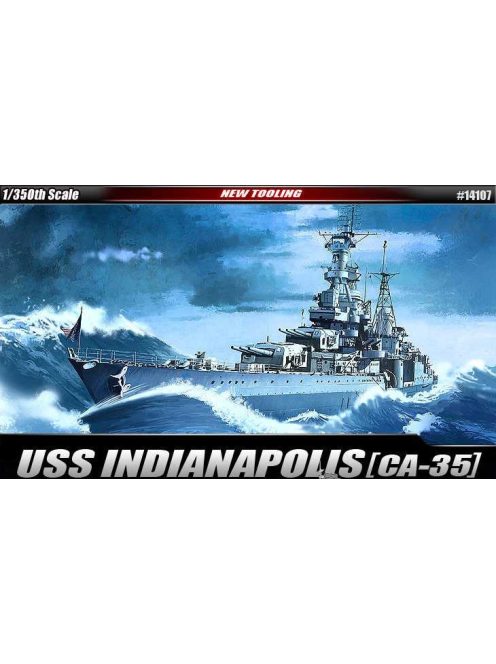 Academy -  Academy 14107 - USS CA-35 INDIANAPOLIS (1:350)