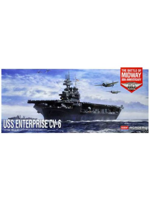 Academy - Model Kit loď 14409 - USS Enterprise CV-6 "Batte of Midway" (1:700)