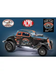   Acmemodels - 1933 Gasser *Foul Play* Busted Knuckle Garage blue/red