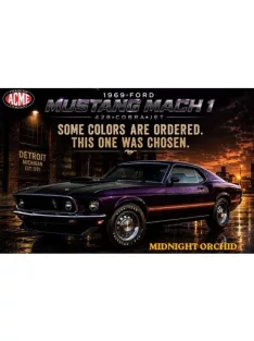   Acmemodels - 1969 Ford Mustang Mach 1 428 Cobra Jet midnight orchid