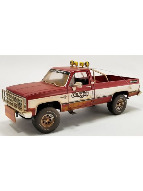 Acmemodels - CHEVROLET K-20 PICK-UP SPRINT CAR PUSH TRUCK WORLD OF OUTLAW 1982 RED WHITE