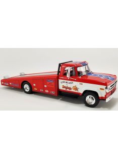   Acmemodels - DODGE D-300 TRUCK RAMP CAR TRANSPORTER MONGOOSE RACING 1970 RED WHITE