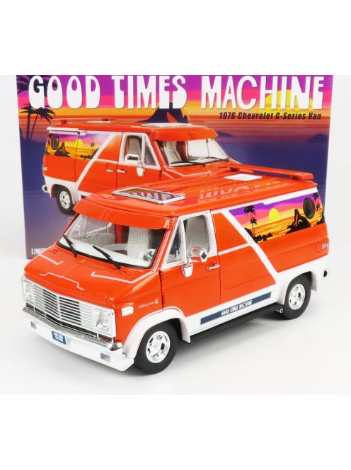 Acmemodels - CHEVROLET G-SERIES VAN 1976 - GOOD TIMES MACHINE ORANGE WHITE
