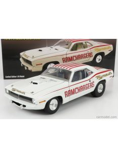   Acme-Models - Plymouth Barracuda Hemi Ramchargers Coupe 1970 White