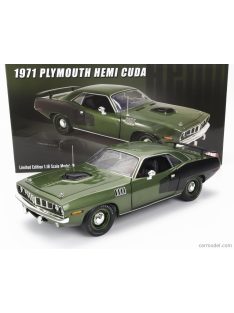 Acme-Models - Plymouth Cuda Hemi Coupe 1971 Green Black