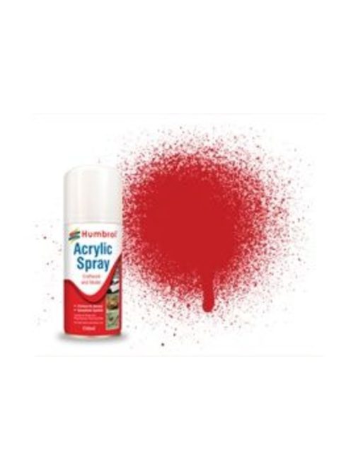 Humbrol - HUMBROL ACRYLIC HOBBY SPRAY 150ML No 220 Italian Racing Red