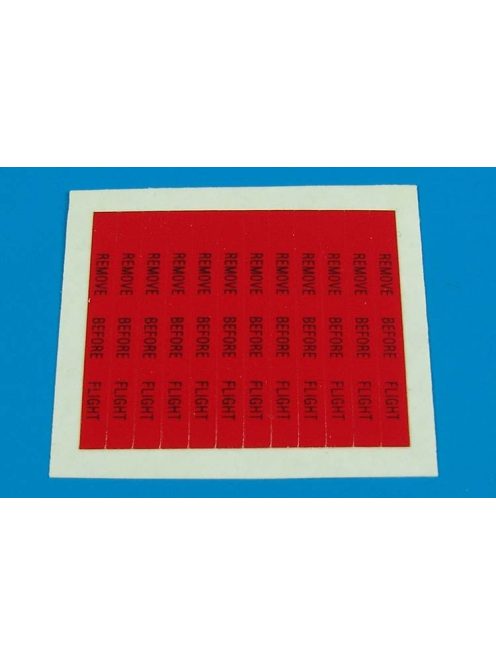 Aerobonus - 1/32 Remove before flight flags - black lettering