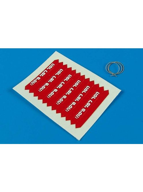Aerobonus - 1/32 Remove before flight flags - IDF - white lett