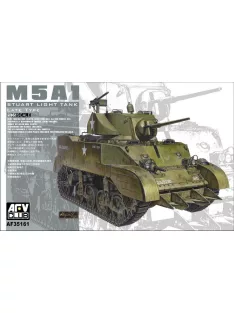 Afv-Club - M5A1 Stuart Light Tank Late Type
