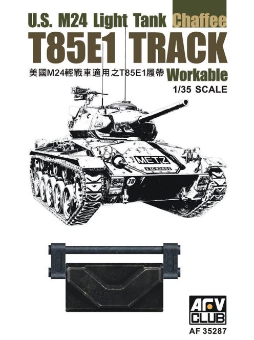 Afv-Club - U.S. M24 Light Tank Chaffee T85E1 TRACK