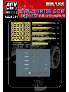 Afv-Club - Us 3inch Gun Ammo