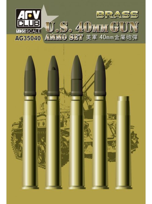 Afv-Club - Bofors 40mm Ammo (Brass)