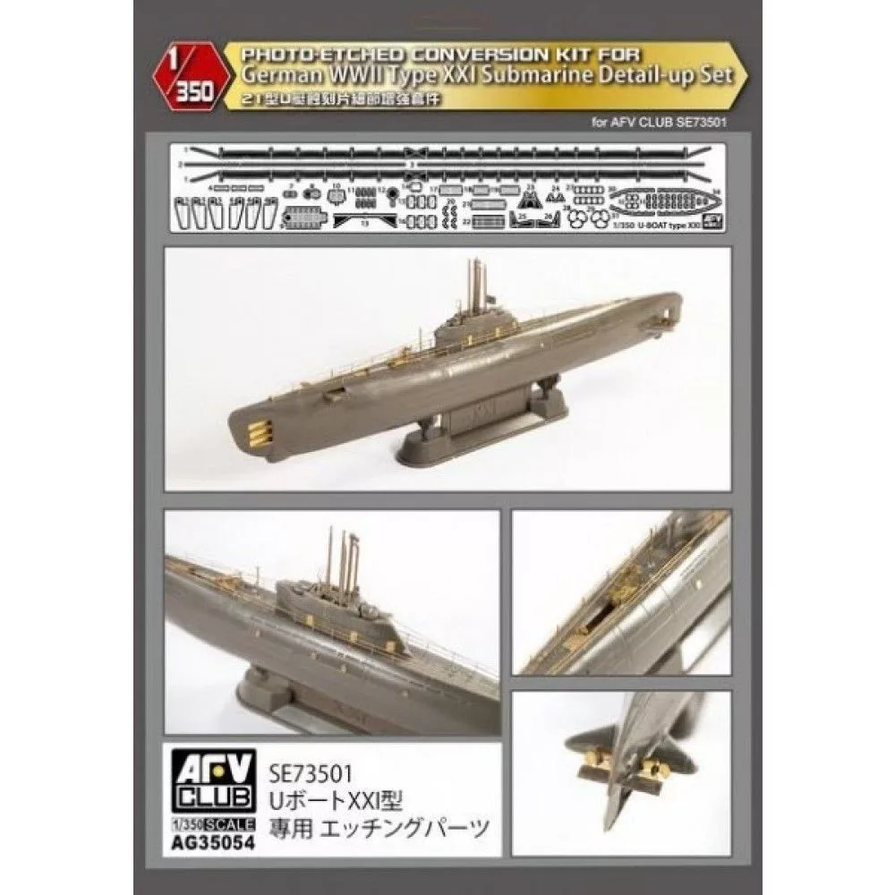 Kit Photo-Etched AFV Club 1/350 - Conversion US Navy Type 2 Landing Ship - Neuf