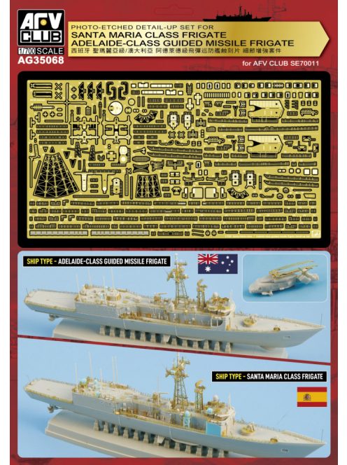 AFV-Club - Photo-etched kit for Adelaide / Santa Maria Class
