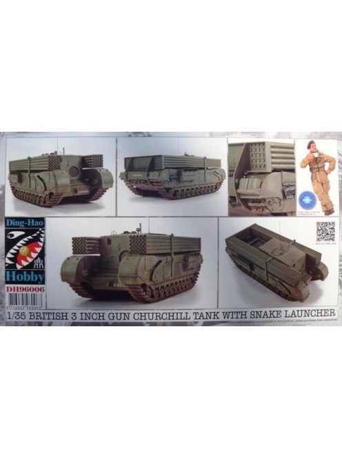 Afv-Club - 1/35 British 3 Inch gun Churchill tank &