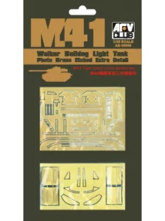   Afv-Club - M41 Light Tank Extra Detail Set Photo Brass Etched Conversation Kit