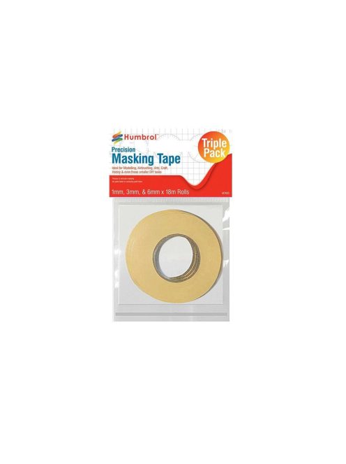 Humbrol - Humbrol Masking Tape Set 1mm, 3mm & 6mm x18m rolls