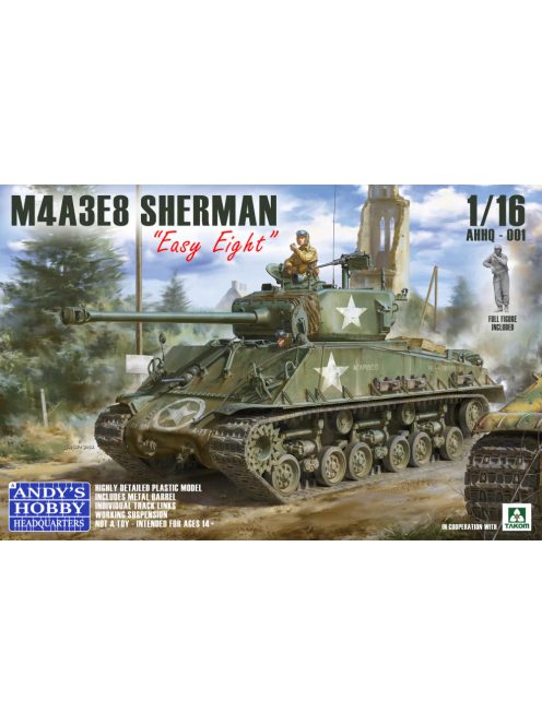 Andys HHQ - AHHQ-001 M4A3E Sherman "Easy Eight" (1:16)