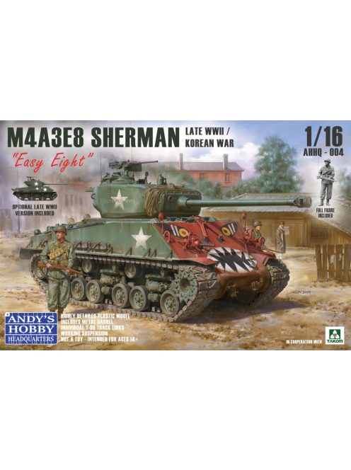 Andys HHQ - M4A3E8 Sherman Easy Eight Late War/Korean War 1:16