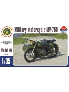   AIM -Fan Modell - Mv-750 Soviet Military Motocycle With Sidecar