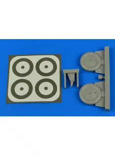 Aires - I-153 Wheels & paint masks for ICM