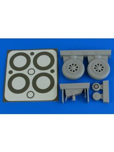 Aires - A1H Skyraider wheels & paint masks for Trumpeter
