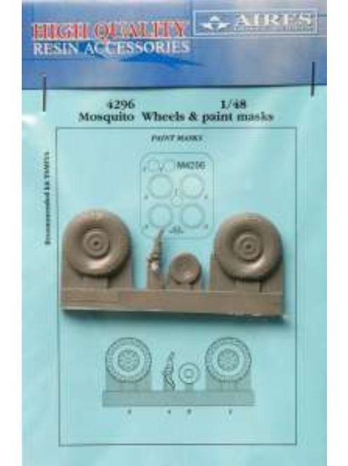 Aires - 1/48 Mosquito wheels & paint masks for TAMIYA kit
