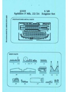 Aires - Spitfire F Mk. 22/24 Motor Set for Airfix