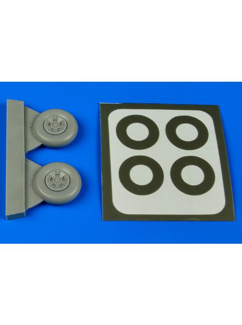 Aires - 1/48 Spitfire Mk.V wheels & paint masks (five spok