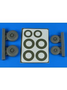   Aires - A-26B/C (B-26B/C) Invader wheels & paint masks late - diamond pattern for ICM